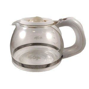 Mr. Coffee 4 Cup Glass Replacement Coffee Carafe Coffee White Lid Clean